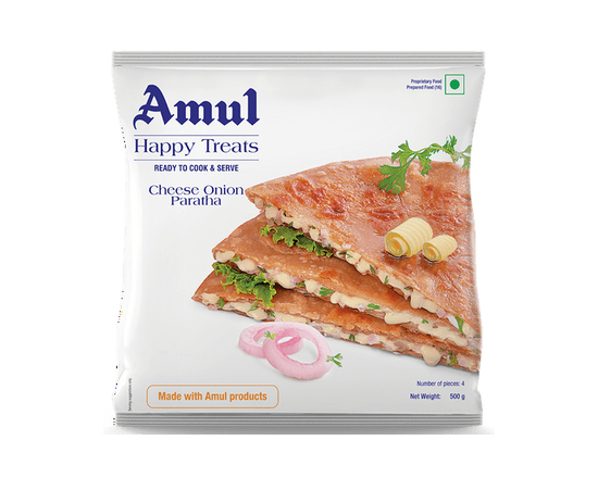 Amul Cheese Onion Paratha 500g - 500g