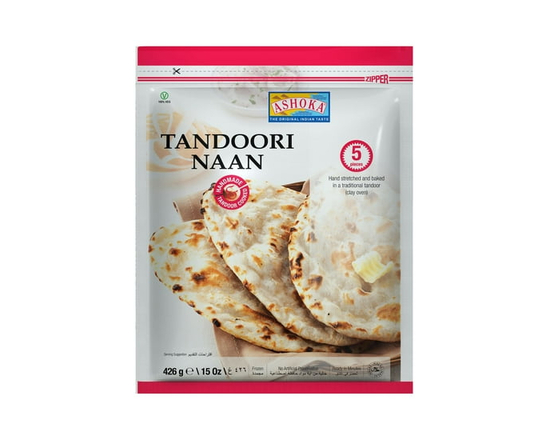 Ashoka Tandoori Naan - Plain - 15 pc - 426 g