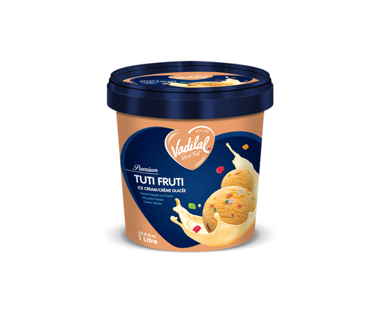 Vadilal Tuti Fruti Ice Cream 1 Ltr.8 fl.oz, Vadilal Tuti Fruti Ice Cream - 1 Ltr / 33.8 fl.oz.