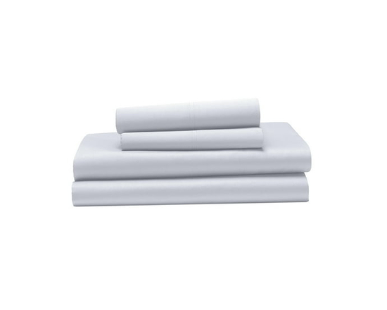 Hometrends 400 Thread Count 100% Cotton Sheet Set - Sateen (White)