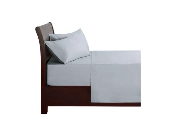 Ensemble de draps 100 % coton à contexture de 400 fils Hometrends, satin de coton (Vert)