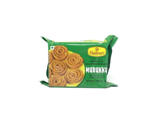 Haldiram Murukku 200 gram is an authentic South Indian savory snack known for its distinctive twisted spiral shape and crunchy texture. - 200G