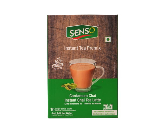 Senso Cardamom Instant Chai Tea Latte (10 Sticks) - Regular