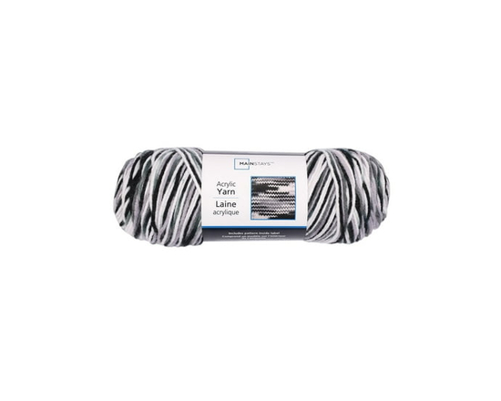 Mainstays Acrylic Yarn (Black Blend)