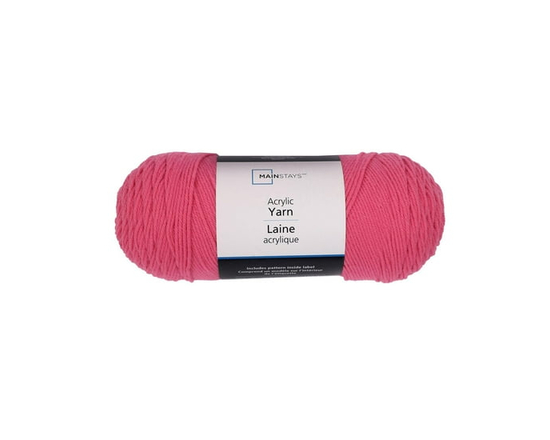 Mainstays Medium Acrylic Yarn Purple V, 7 oz 397 Yards (Pink)