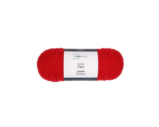 Laine Acrylique Mainstays Moyenne Lily Pad, 7 oz 198 yards (Rouge)