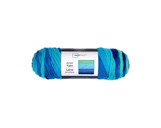 Mainstays Acrylic Yarn (Cool Stripe)