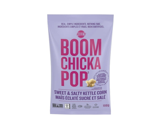 Angie’s BOOMCHICKAPOP® sans gluten sucré et salé végétalien maïs éclaté prêt à manger, 198g - 198 g