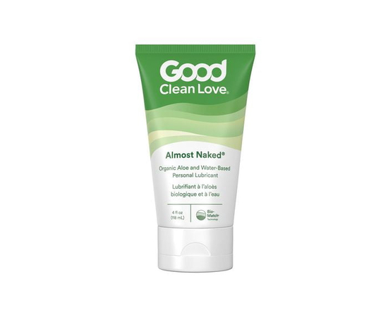Good Clean Love Almost Naked Organic Water-Based Lube, Personal Lubricant with Aloe Vera, 118ml