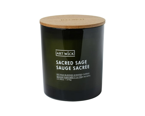 Art Wick 13.05oz Sacred Sage Soy Wax Blended Scented Candle,1 mèche de bois - 4