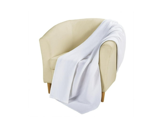 hometrends Waffle Weave Blanket (White)