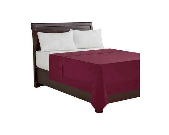 Drap plat Zostère Mainstays, 1&nbsp;place (Rouge)