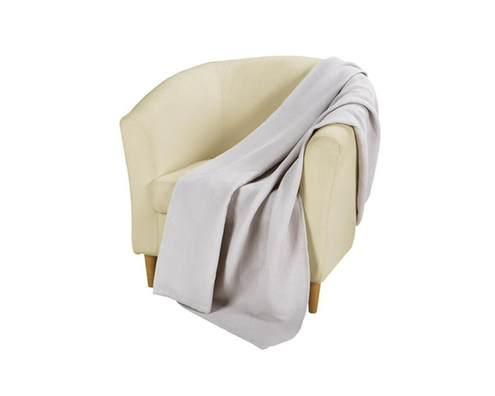 Couverture à tissage gaufré hometrends - Double/Grande (Gris)
