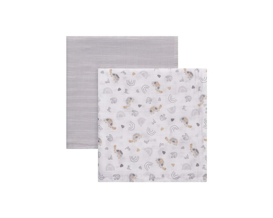 George Baby Muslin Swaddling Blankets - Newborn (Safari)