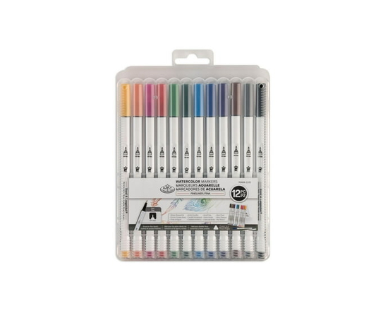 Royal & Langnickel - 12pc Fineliner Artist Markers with Case