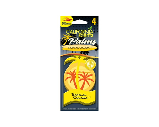 Assainisseur d’air California Scents en papier Palmier au parfum Colada tropical