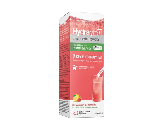 Hydralyte Plus Digestive Health Strawberry Lemonade Sticks
