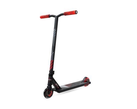 Kids & Teens Pro Stunt Scooter Ages 8–13 – Beginner Freestyle Trick Scooter,110 mm Alloy Core Wheels, Black/Red – Madd Gear Carve Elite