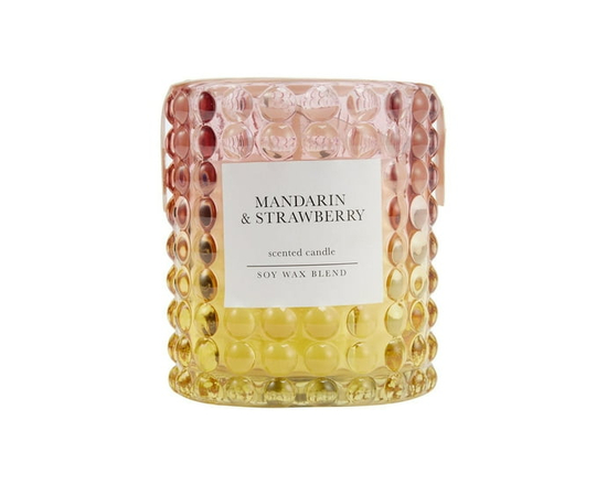 Anko Mandarin & Strawberry Ombre Candle - S