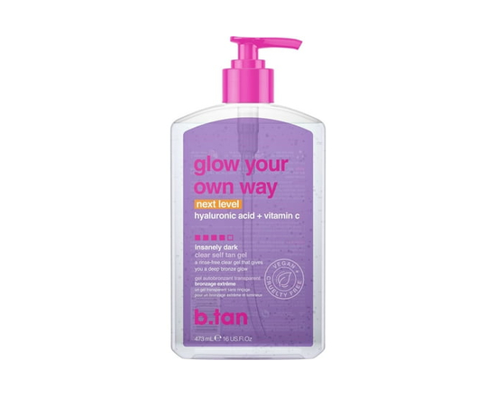 B.tan Glow Your Own Way Next Level Clear Self Tan Gel 473ML - 16 pz