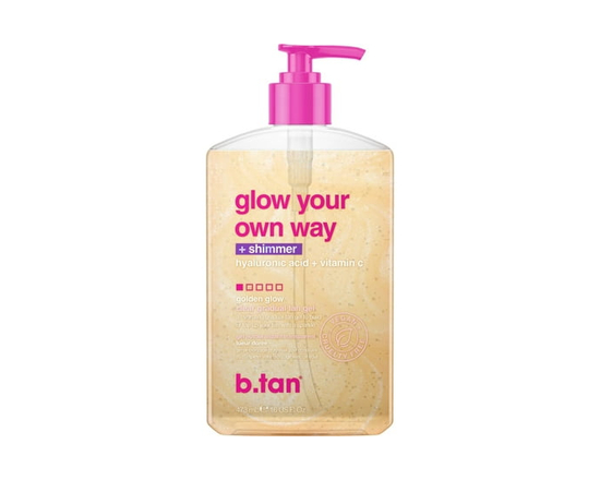 B.Tan Glow Your Own Way Shimmer - Clear Self Tan Gel 473mL - 1