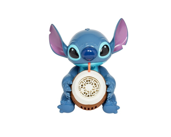 Little Kids Disney Stitch Coconut No-Spill Musical Bubble Machine