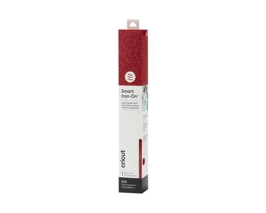Cricut® Smart Iron-On™ Matless Heat Transfer Vinyl (3 ft), Gold - 13 in x 35.43 in (Red)