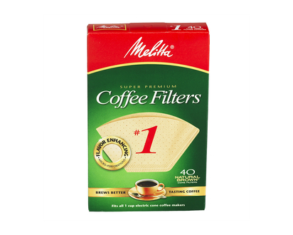 Melitta Coffee Filters - No.1 - Natural Brown - 40s