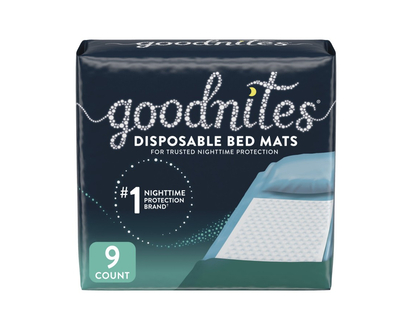 GoodNites Incontinence Bed Mats - 9 Count